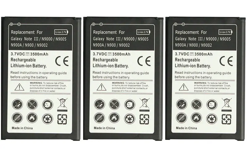 Запасная батарея Seasonye 3 шт./лот 3500 мАч B800BC / BE BU BZ для Samsung Galaxy Note III N9000 N900 N9002 N9006 N9008 |