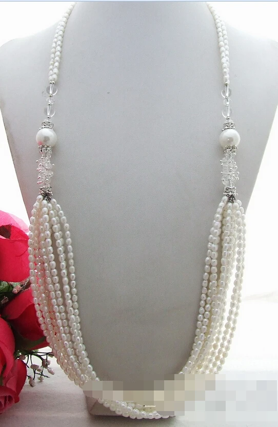 

xiuli 003526 Excellent! Pearl&Sea Shell Pearl&Crystal Necklace