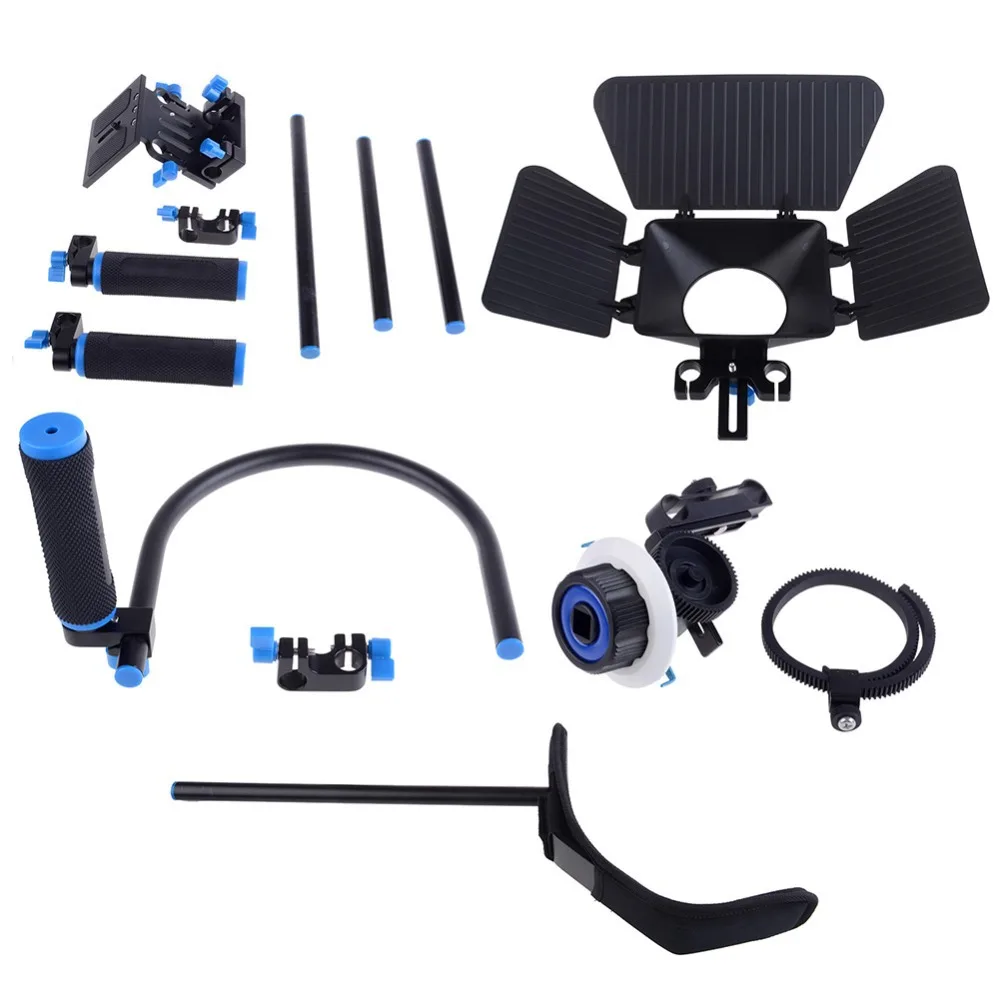 Neewer DSLR Rig Set Movie Kit Film Making System Shoulder Mount Follow Focus and Matte Box for Cameras Video Camcorders | Электроника