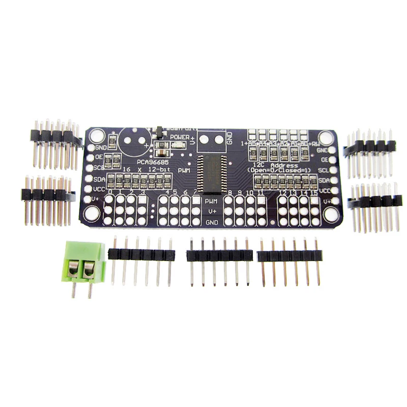 16 Channel 12-Bit Pwm/Servo Interfaccia Driver-I2C Pca9685 Per O Raspberry Pi Modulo Scudo Servo Shield