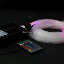 Творческий DIY Оптическое волокно свет комплект искусственная звезда ИК управление ночной звезды небо подвесной светильник 16 Вт IR смешанный размер