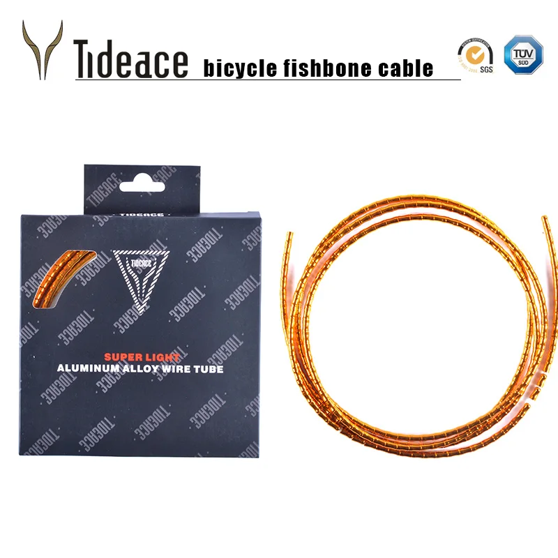 Tideace Road Or MTB Bicycle Shift Brake Cable Housing Bicycle Derailleur Tubing Fishbone Aluminum Housing Bike Cables Set