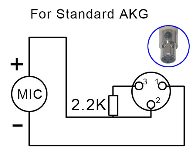 E-3-X3 3Pin Mini xlr разъем невидимый наушник микрофон для беспроводной ремень-пакет передатчик - Цвет: 3pin xlr for AKG