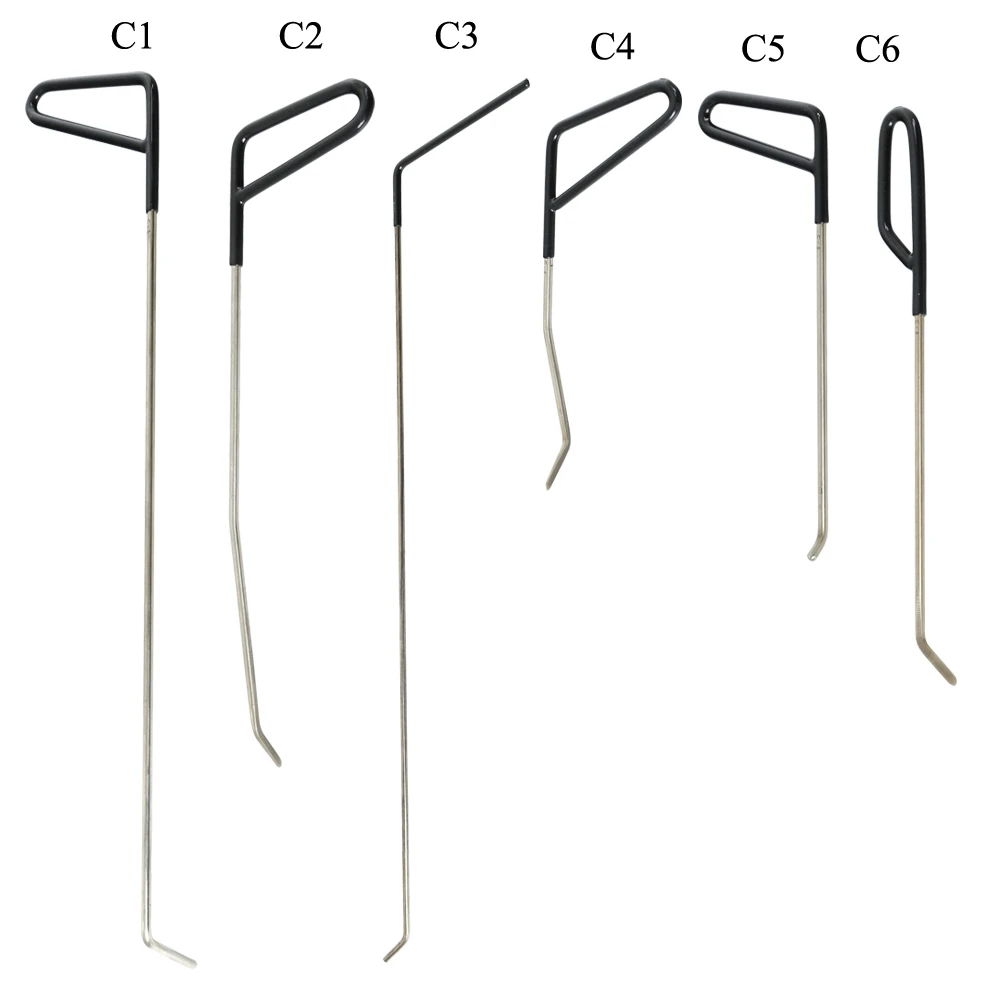Goedkoop WHDZ 6 PCS PDR Tool Kit Perfect voor Deur Deuken Hagel Reparatie en Uitdeuken POD Haak Dent reparatie Tool Set (C)