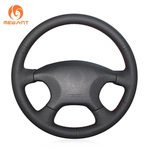 MEWANT Black Artificial Leather Car Steering Wheel Cover for Citroen Elysee Xsara Picasso