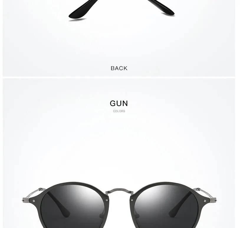 SIMPRECT поляризационные солнцезащитные очки, мужские круглые солнцезащитные очки из алюминиево-магниевого сплава, UV400, высокое качество, Ретро стиль, антибликовые солнцезащитные очки для мужчин
