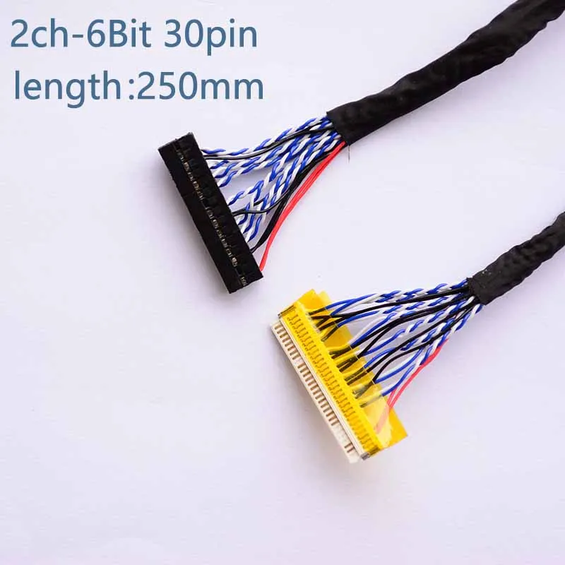 

screen line Generic driver board Cable FIX30pin dual 6 lvds cable LVDS 2ch,6 - bit Universal Driver Board Screen Cable