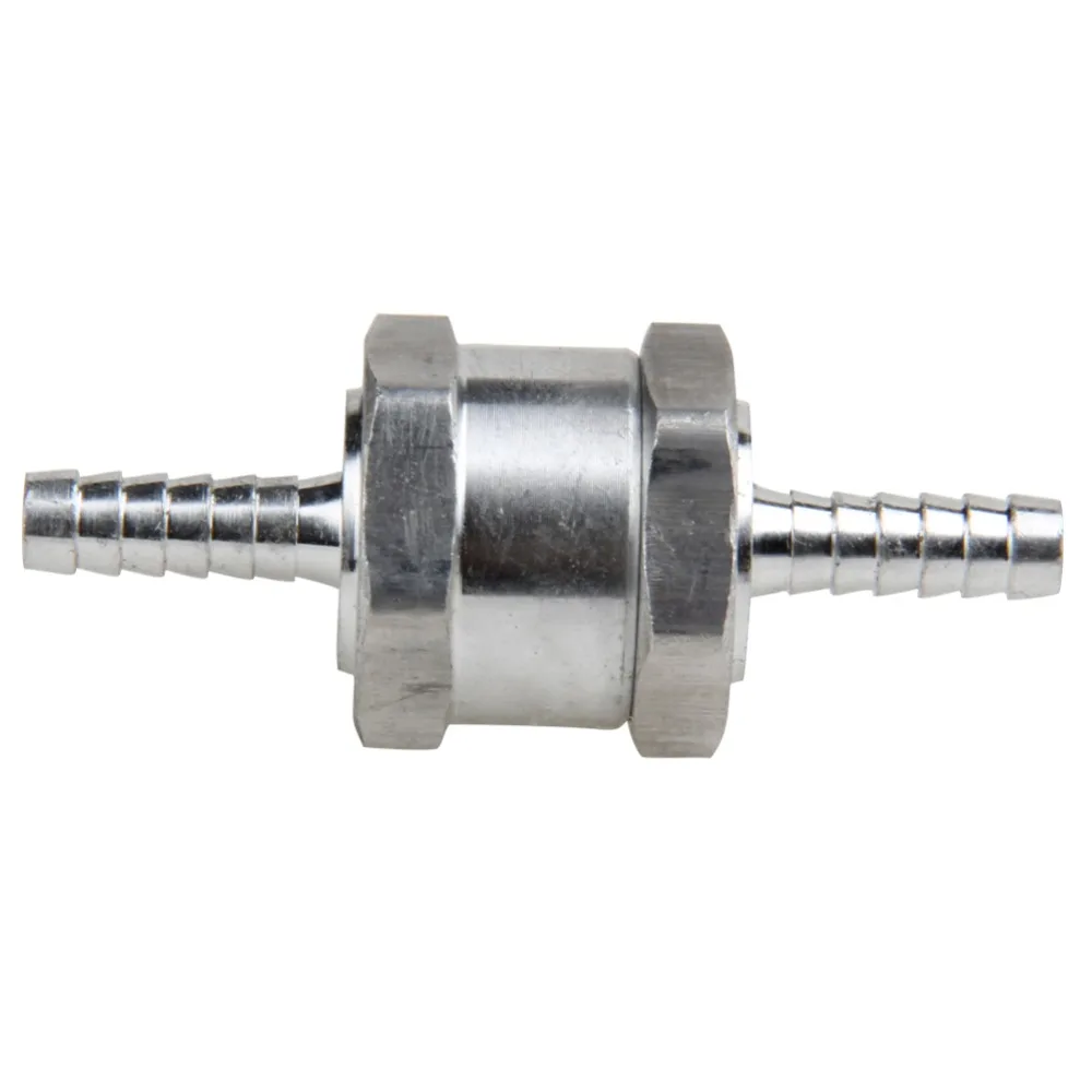 4 X 6MM 1//4/" ONE WAY ALUMINIUM NON RETURN CHECK VALVE PETROL DIESEL OIL WATER
