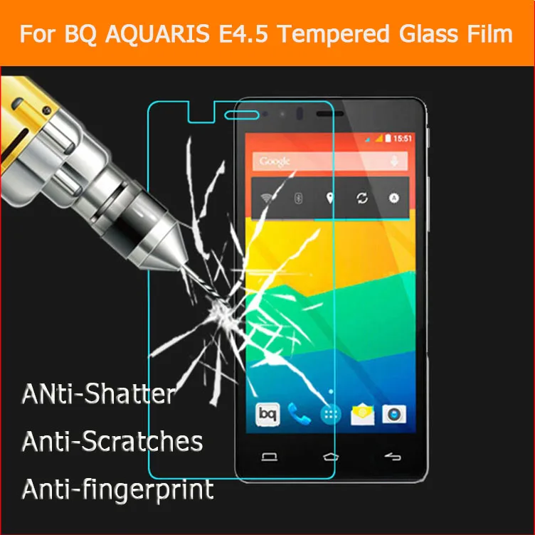 Закаленное стекло с полным покрытием для BQ Aquaris E4.5 защитная пленка экрана |