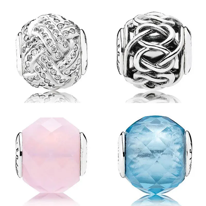 

Friendship With Cubic Zirconia Crystal Beads Fit Pandora Essence COLLECTION Bracelet Bangle 925 Sterling Silver Charm Jewelry