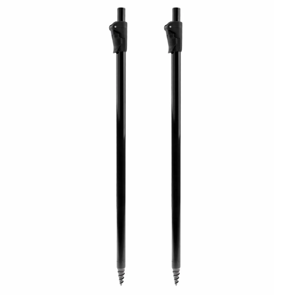 2pcs Adjustable Fishing Bank Sticks Banksticks Rod Support Ground Pin for Bite Alarms, Buzz Bars