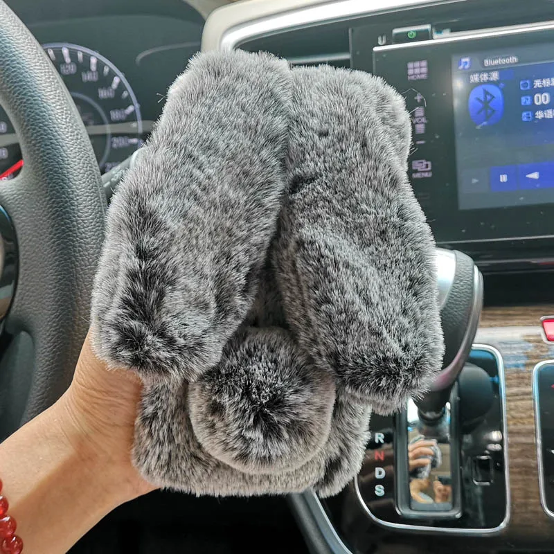 

For Xiaomi Mi 8 Lite Case Cover fluffy Case for Xiaomi Mi 8 Youth Soft Silicon TPU phone Cover for Xiaomi Mi8 lite rabbit cases