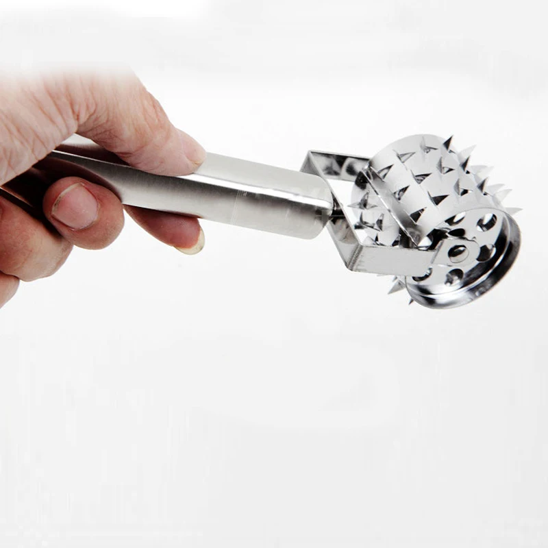 Stainless Steel Mincer Steak tenderizers BBQ Tools Roller Design Loose meat needle Creative Kitchen Accessory meat tenderizer