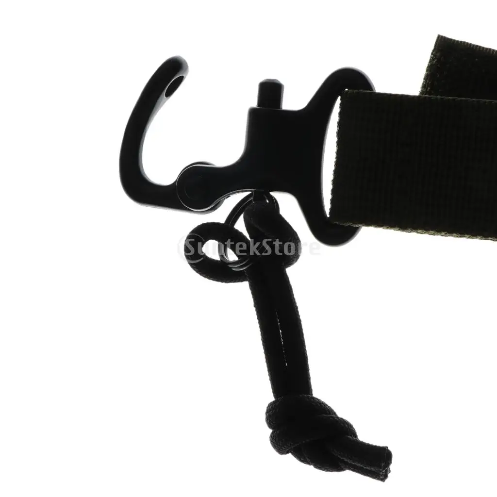 Nylon Multifunctional Molle Belt Buckle Waist Belt Carabiner Keychain Hook for Outdoors