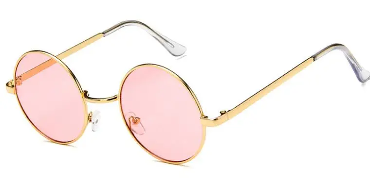 Модные Овальные Солнцезащитные очки женские фирменный дизайн небольшой металлический каркас стимпанк Ретро солнцезащитные женские очки оculos De Sol UV400 - Цвет линз: C9