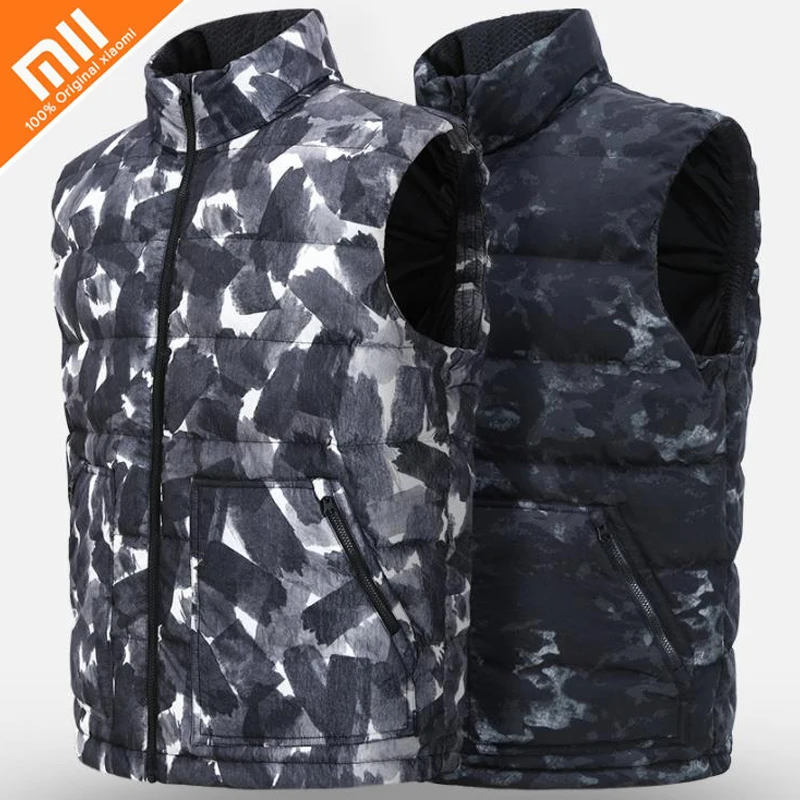  Original xiaomi Uleemark ink printing down vest 100 nylon fabric ink printing level 5 waterproof du