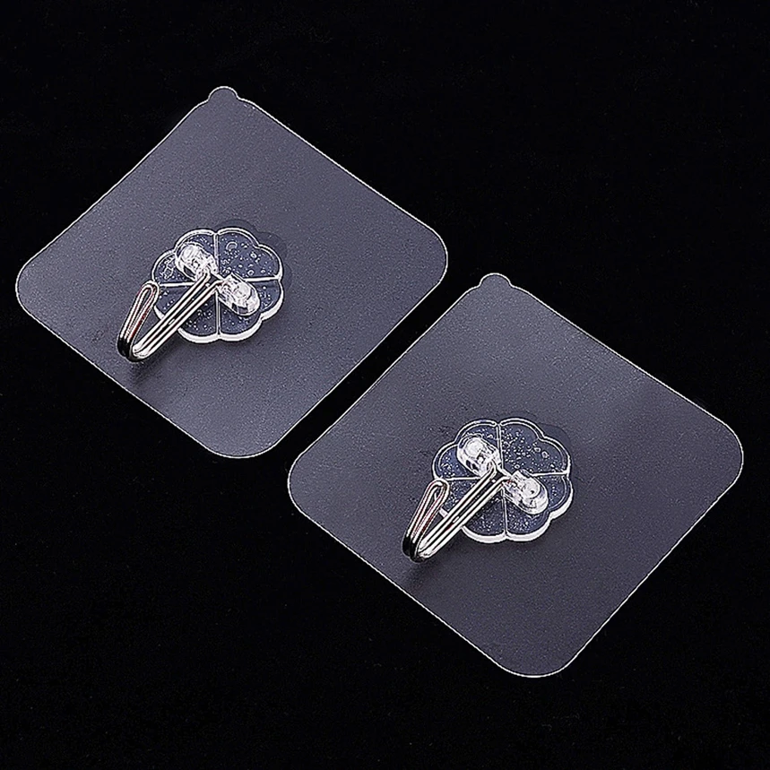 

6pcs Strong Transparent Suction Cup Sucker Wall Hooks Hanger For Kitchen Bathroom F803