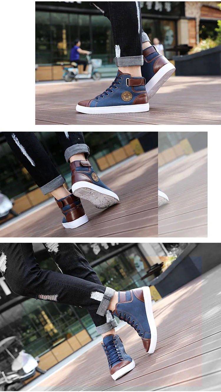 tênis de alta qualidade sapatos masculinos lona