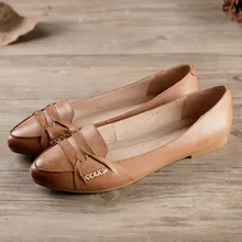 Careaymade/новая весенняя женская обувь для отдыха; обувь из натуральной кожи ручной работы; художественная обувь на плоской подошве в стиле мори герл в стиле ретро