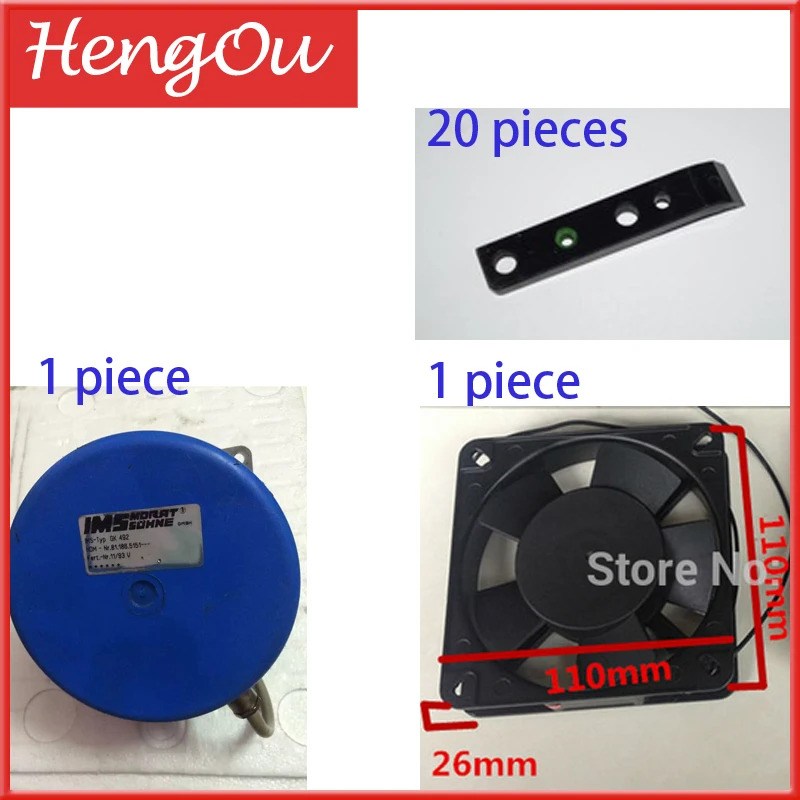 

20 pcs urethane gripper C3.011.727 -1 pcs axial fan reference C5.115.2421 -1 piece engine registration reference 81.186.5151