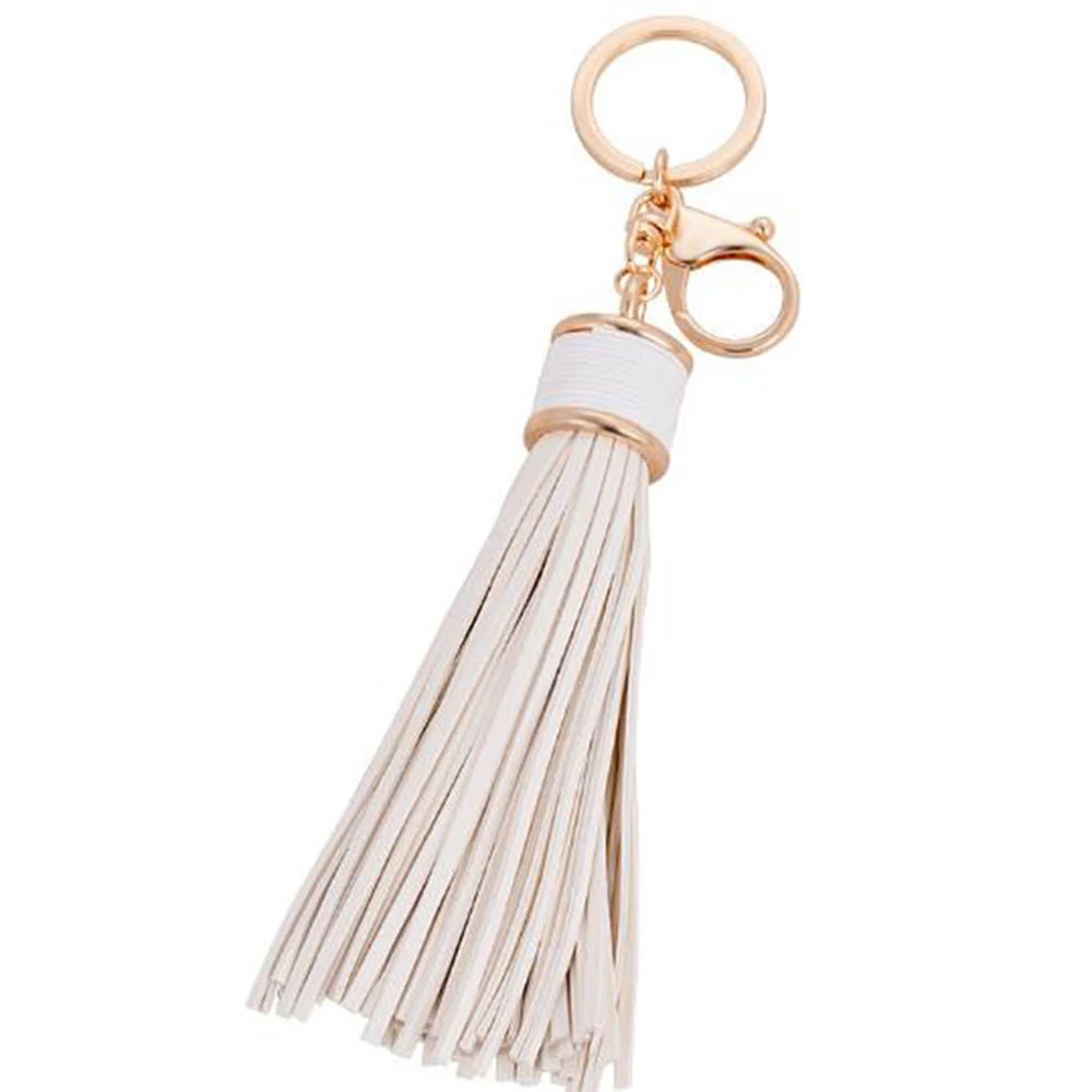 Charm Leather Tassel Key Chain Handbag Bag Purse Accessories Pendant