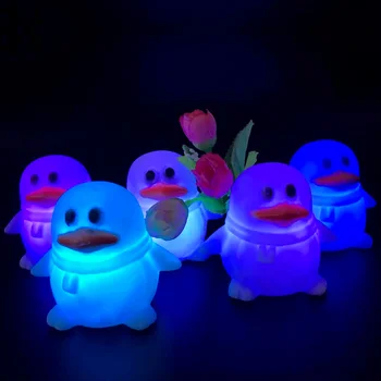 

Cute Penguin Design Colorful LED Automatically Change 7 Color Night Light For Bedroom Lamp Home Party Decoration