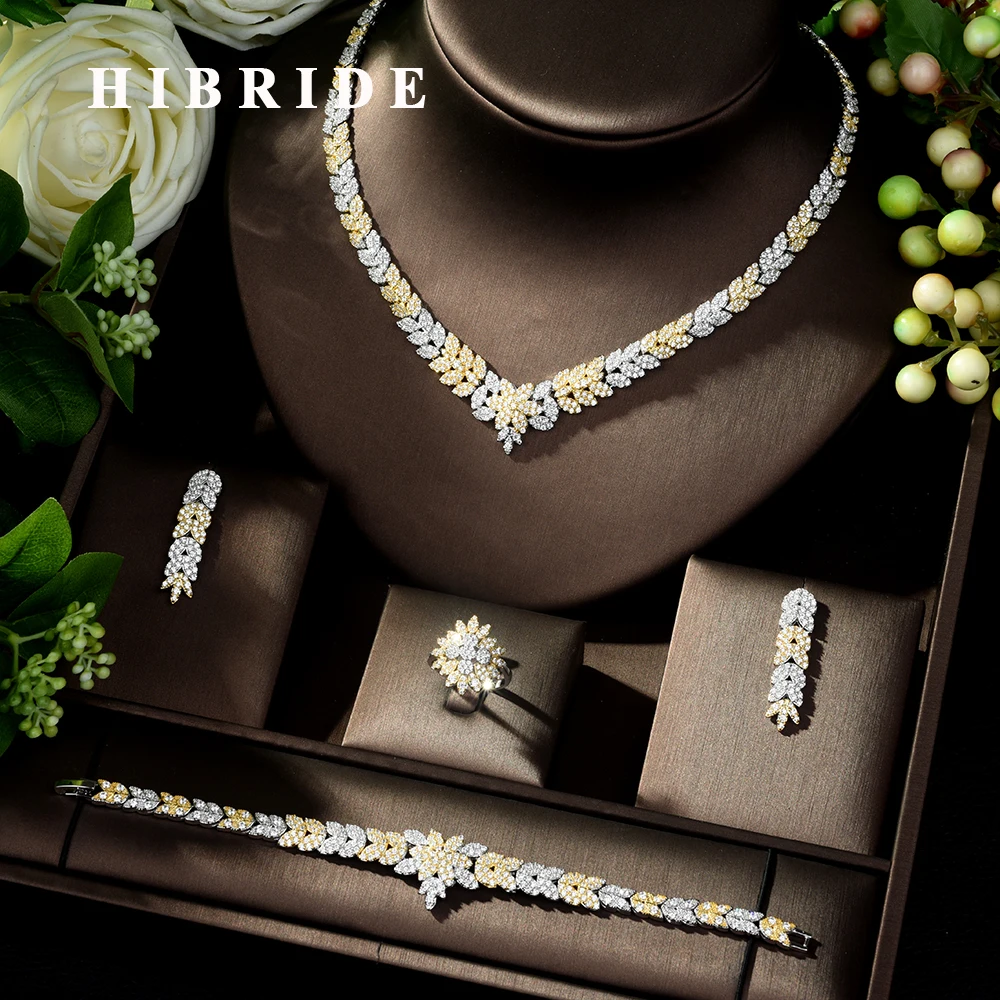 Rose Gold Plated Red Garnet Crystal Teardrop Formal Bridal Wedding Necklace N58