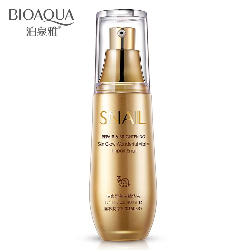 

BIOAQUA Brand Snail Whitening Essence Liquid Hyaluronic Acid Collagen Moisturizing Anti Aging Wrinkle Firming Repair Face Care