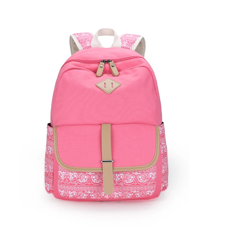 pink color bookbag