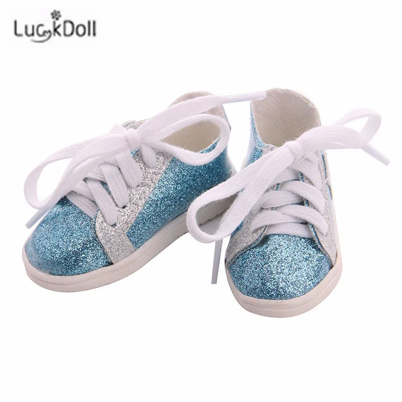 LUCKDOLL вафельная пятиугольная обувная игрушка ShoesFit 18 дюймов американская 43 см детская кукла одежда аксессуары, игрушки для девочек, поколение, день рождения Gif