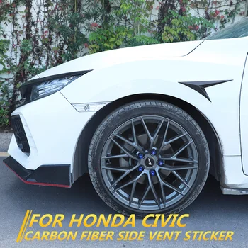 

For Honda Civic 10th 2016 2017 2018 Leaf board decoration paste side paste blade side wing shark Gills body sticker modification