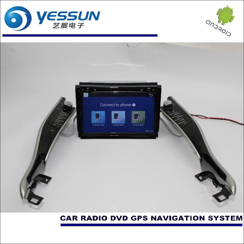 Top YESSUN For Toyota Harrier XU60 2013~2017 Car Android Radio TPMS CD DVD Player TV GPS Navigation Audio Video Multimedia 2