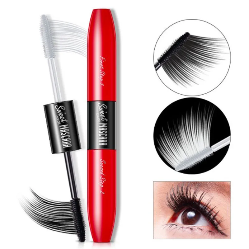 

2018 Mascara 3D FIBER Silicon Brush Head Eyelash Extensions LASHES black Waterproof Transplanting Gel&Natural Make Up Cosmetics
