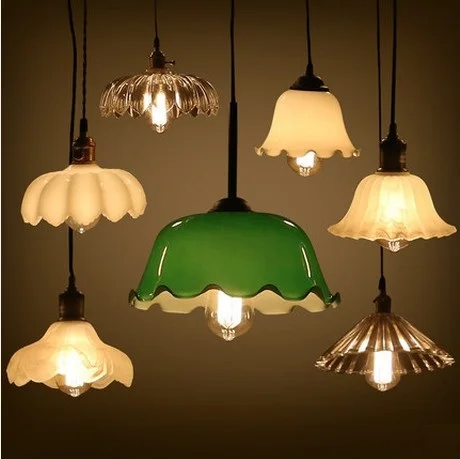 Loft Style Edison Glass Droplight Industrial Vintage Pendant Light Fixtures For Dining Room Hanging Lamp Lustres De Sala