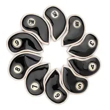 10 шт. прочный Набор Железная Голова Обложки клуб крышка головки Водонепроницаемость искусственная кожа