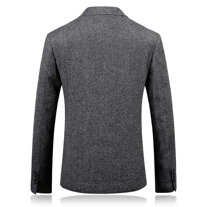 2019 New Spring Autumn Mens Single Breasted Fashion Suit Jacket Classic Woolen Men Blazer Formal Casual Suit Coat Jacket Men