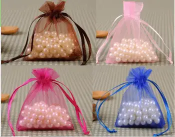 

10*15cm transparent Jewelry bags Jewelry packaging gift yarn bag