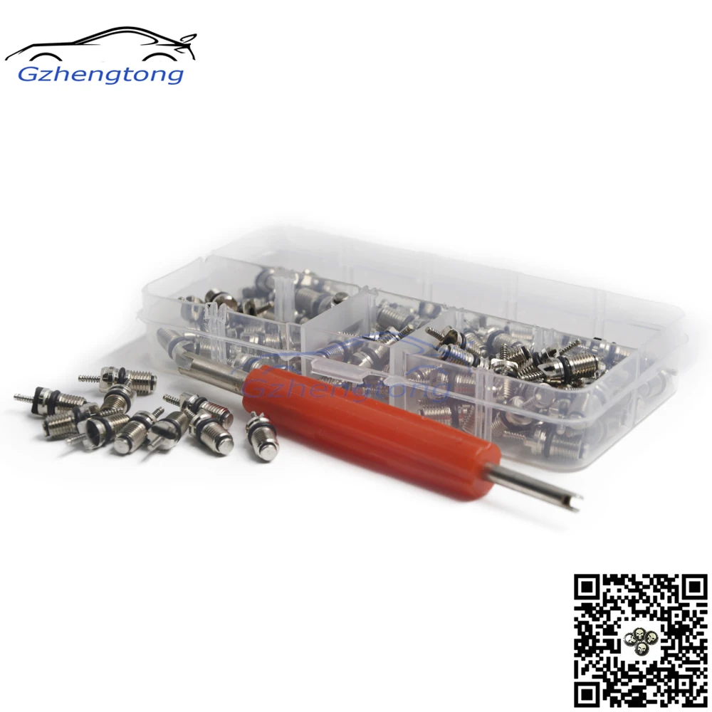 100pcs Core + 1 Key Auto Air Conditioning Repair Tool for R134A Core