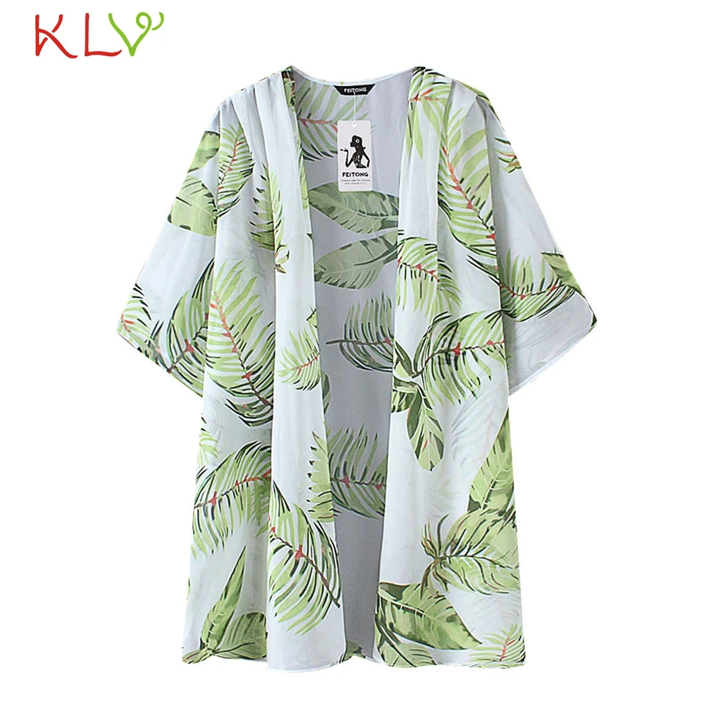 White kimono Кимоно Кардиган Женский Длинный летний шифон цветочный принт кимоно Mujer Кимоно размера плюс блузка пляжная Harajuku Femininas 19A23 - Цвет: White kimono