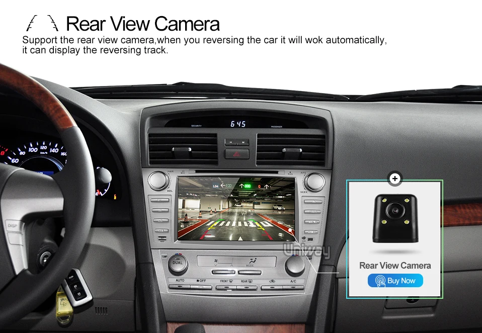 Perfect uniway ZKMR8071 2G+32G 2 din android 7.1 car dvd for toyota camry 2007 2008 2009 car radio gps navigation  with steering wheel 6