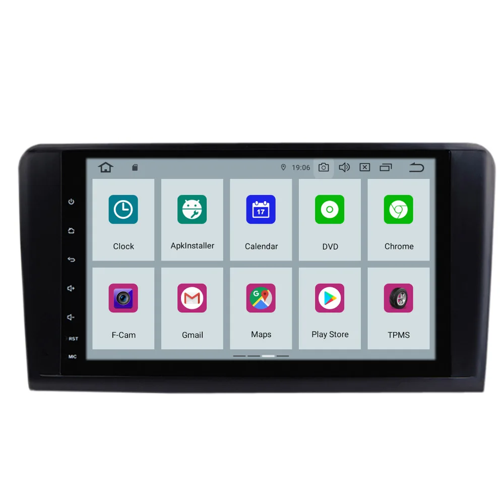 Discount COIKA 9"Android 9.0 System Ouad Core Car GPS Receiver For Mercedes-benz ML W164(M300/ML350/ML450/ML500) OBD WIFI 2+16G RAM SWC 2