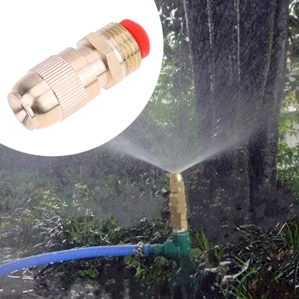 

Water Spray Nozzle Garden Sprinkler Accessories SML Adjustable Water Flow Brass Spray Misting Nozzle Garden Watering Syste Tools