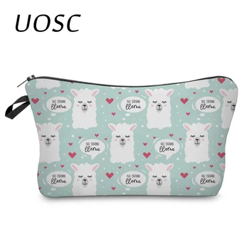 

UOSC Travel Cosmetic Bag Animal Flamingo Make Up Bags Girl Function Makeup Case Beauty Wash Organizer Toiletry Storage Bag