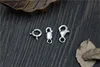 4pcs 100% 925 Sterling Silver Color Lobster Clasp Hooks for Necklace&Bracelet Chain DIY Fashion Jewelry Making Findings ► Photo 3/6