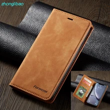 Luxury Leather Magnetic Flip Phone Case for Iphone Xr Xs Max X Card Wallet Holder Stand Cover for Iphone 8 7 6 6s Plus 5 se Etui