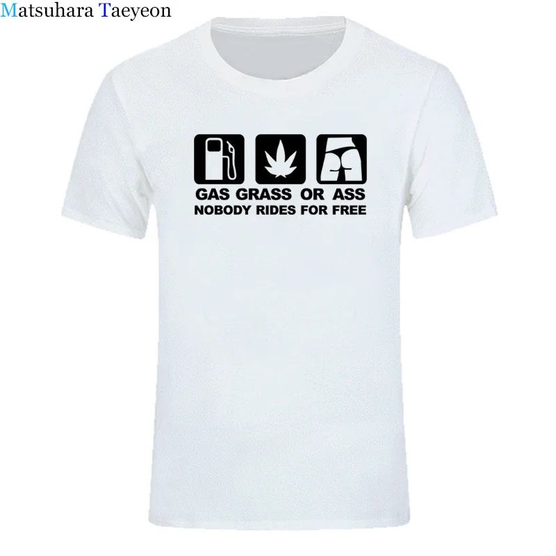2018 New GASS GRASS ASS JDM Funny T Shirt Men Tshirt Man Clothing Short Sleeve T-shirt Tees Tops clothing | Мужская одежда