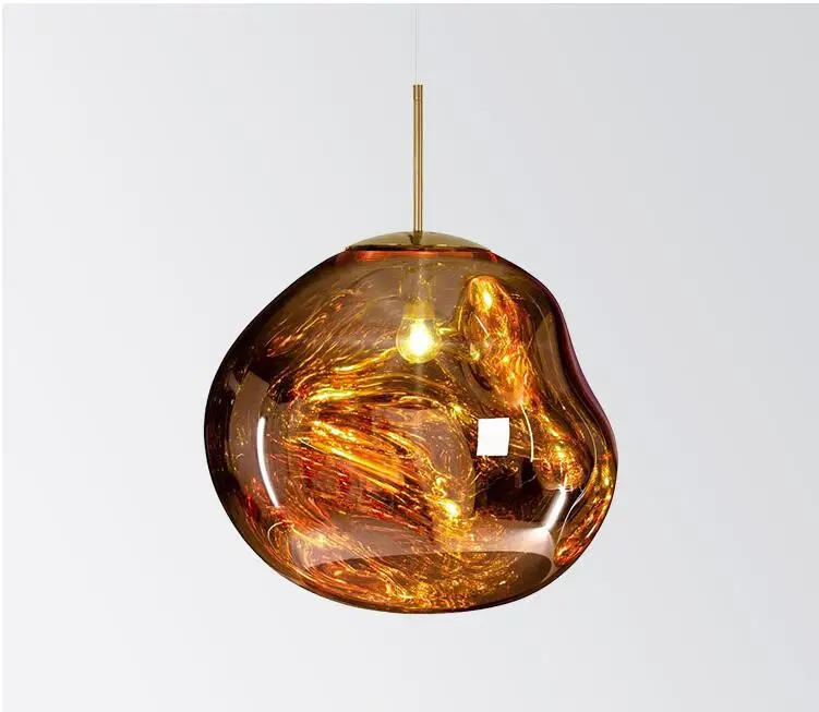 Художественная Лава дутая подвеска с очками огней в форме стеклянного подвесного светильника подвесные лампы для Droplight ресторана/бара/Кофейни
