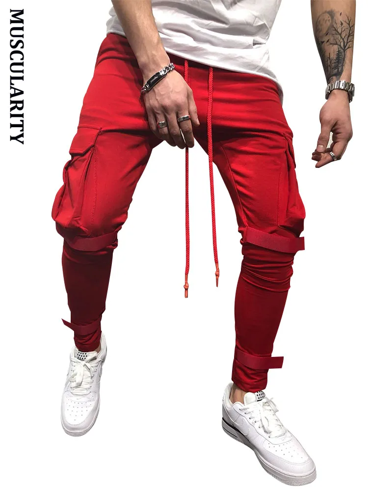 

MUSCULARITY New Casual Brand Men Jogger Pants Hip Hop Harem Fashion Pants 2019 Male Trousers Mens Solid color Street Sweatpants