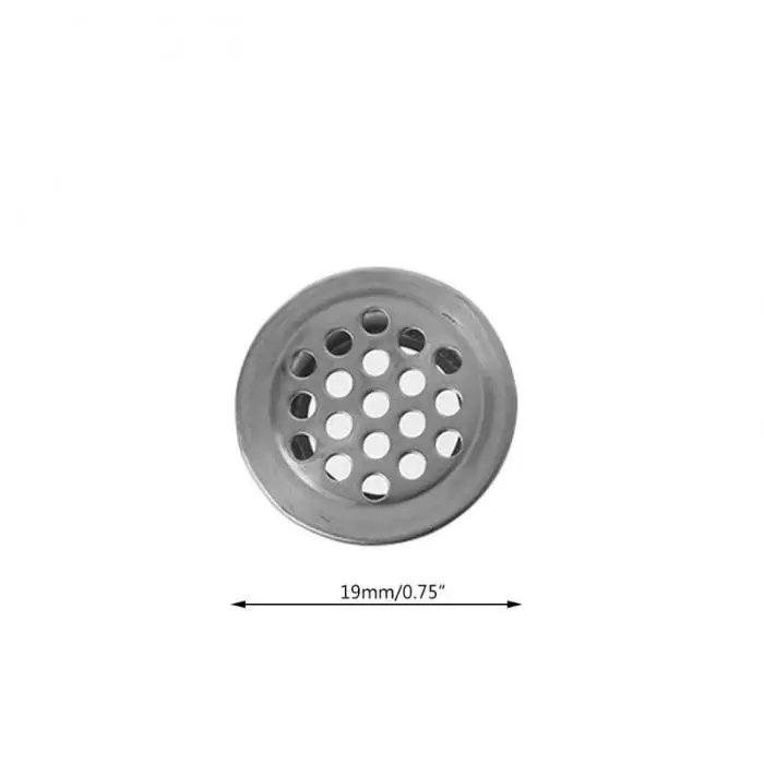 High Air Vents Stainless Steel Round Vent Mesh Hole for Kitchen Bathroom Cabinet LG66