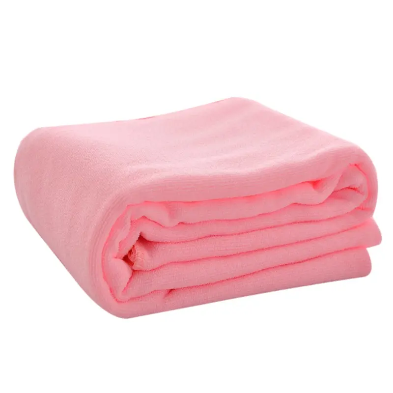 Urijk Microfibra Washcloth Bath Towel Absorbent Drying Bath Beach Towel Swimwear Shower Face Washer Beauty Salon Bath Towels - Цвет: light pink